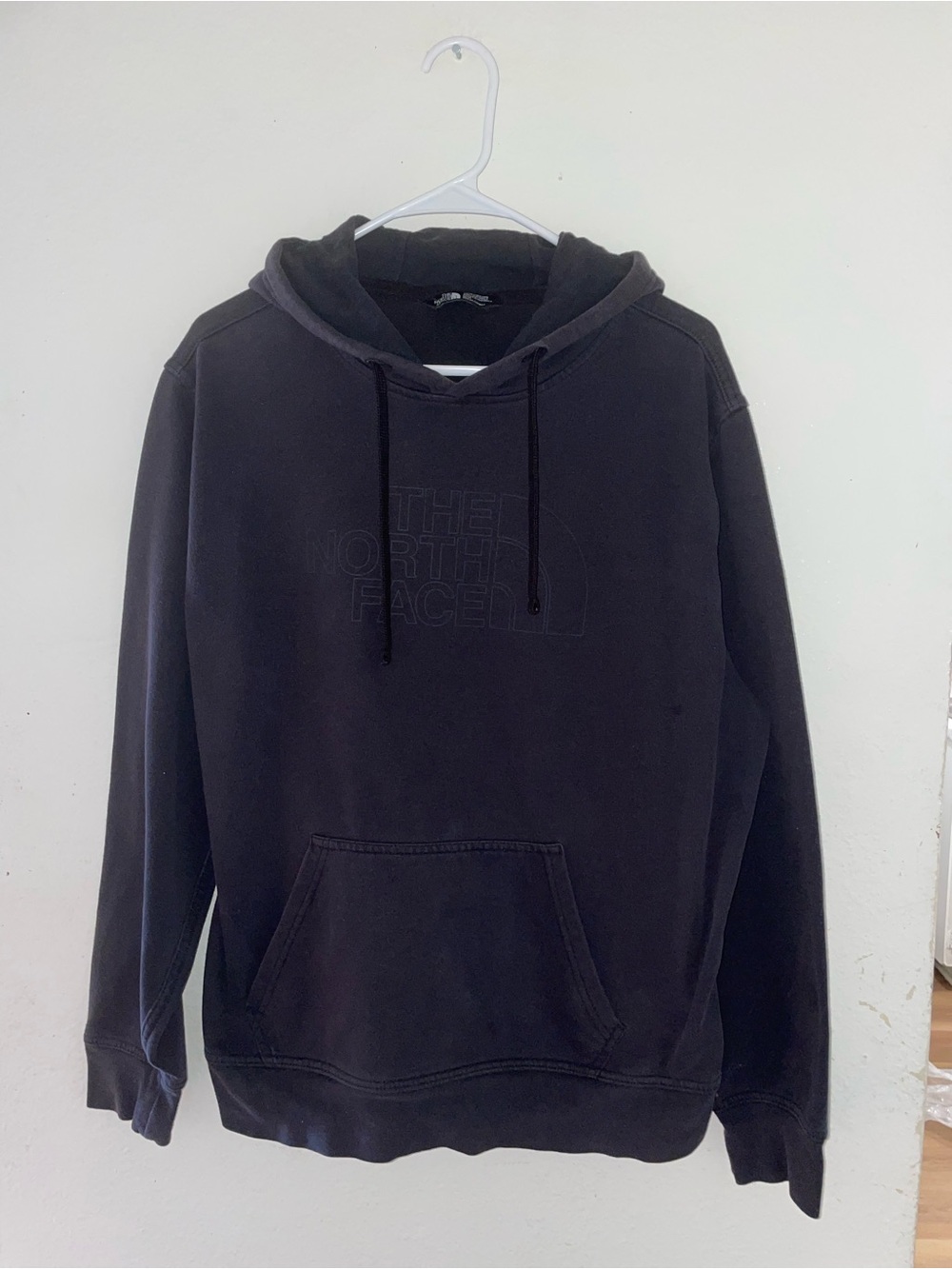 The North Face Black Pullover Hoodie with Embossed Logo